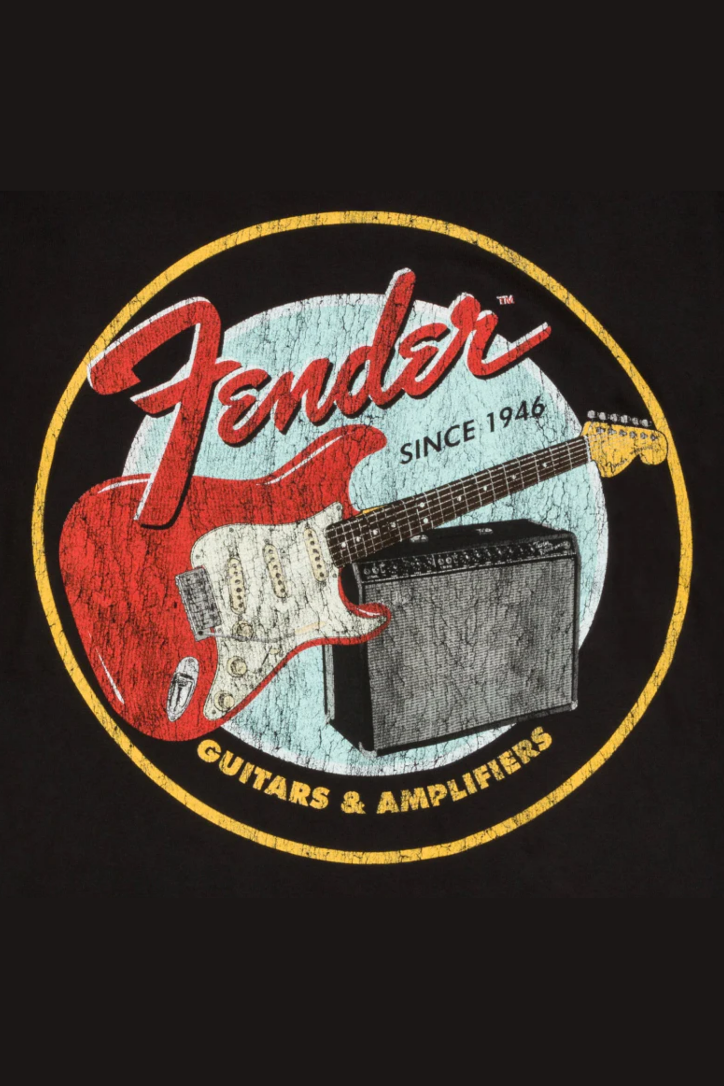 Fender 1946 Guitars & Amplifiers T-Shirt - Vintage Black