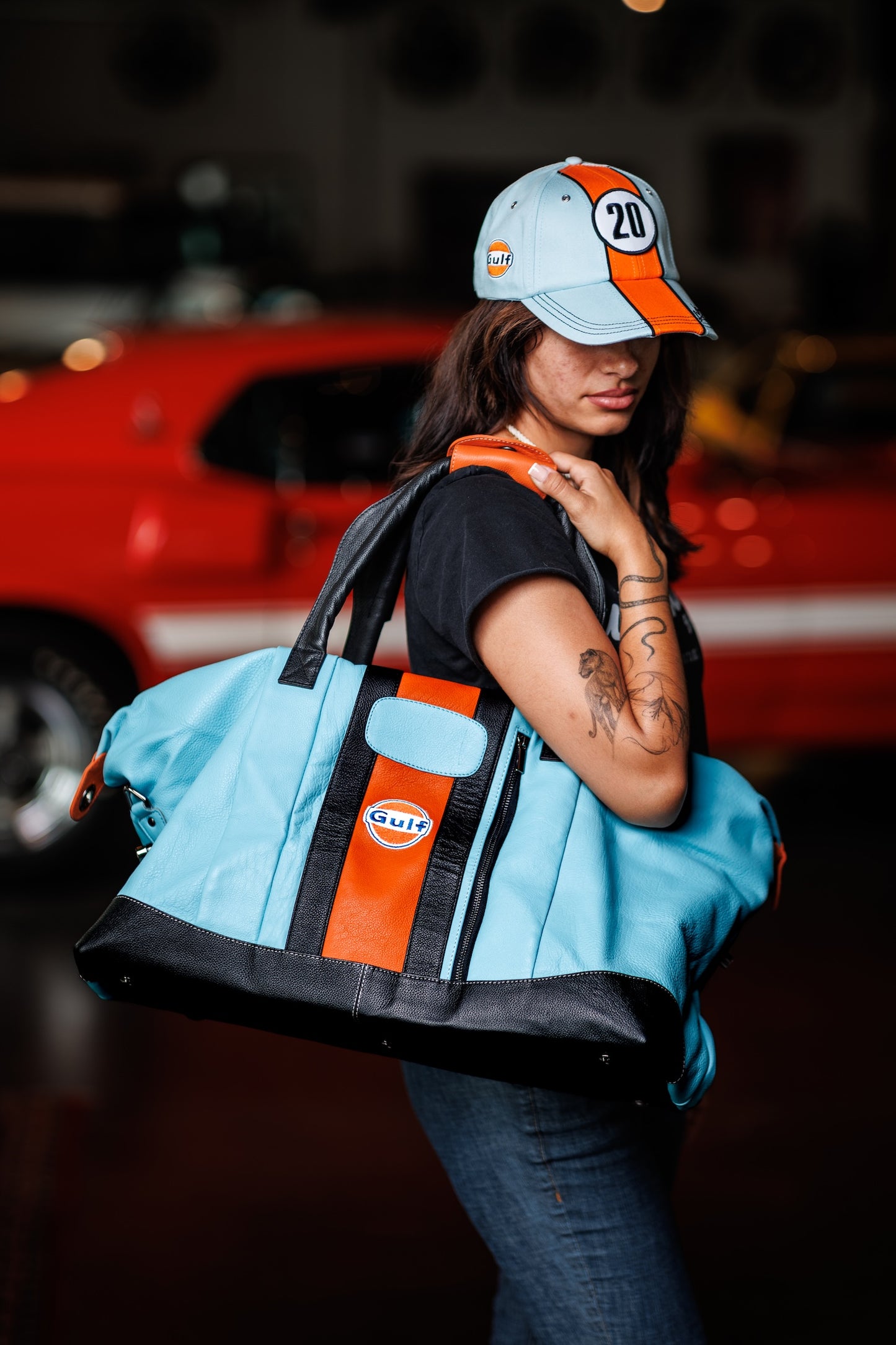 Gulf Dufflel Big Bag- Heritage Gulf Blue