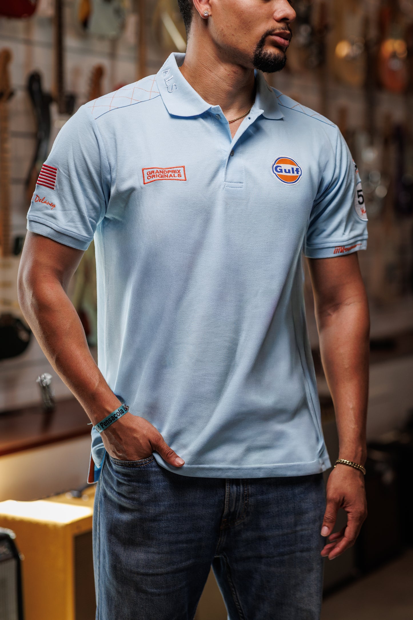 Michael Delaney Polo - Gulf Blue