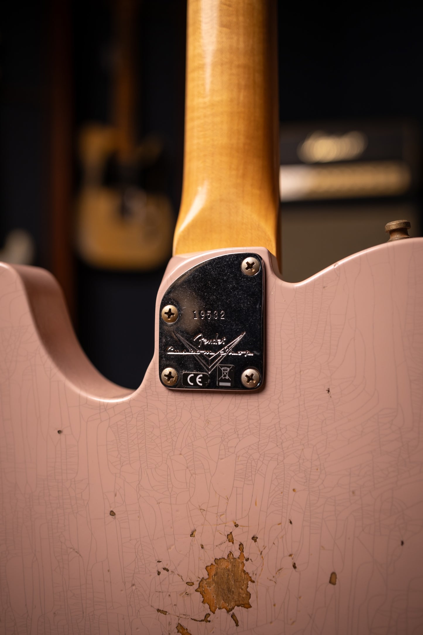 Fender Custom Shop SR25 Telecaster Pro 2025 Relic Electric Guitar - Dirty Shell Pink