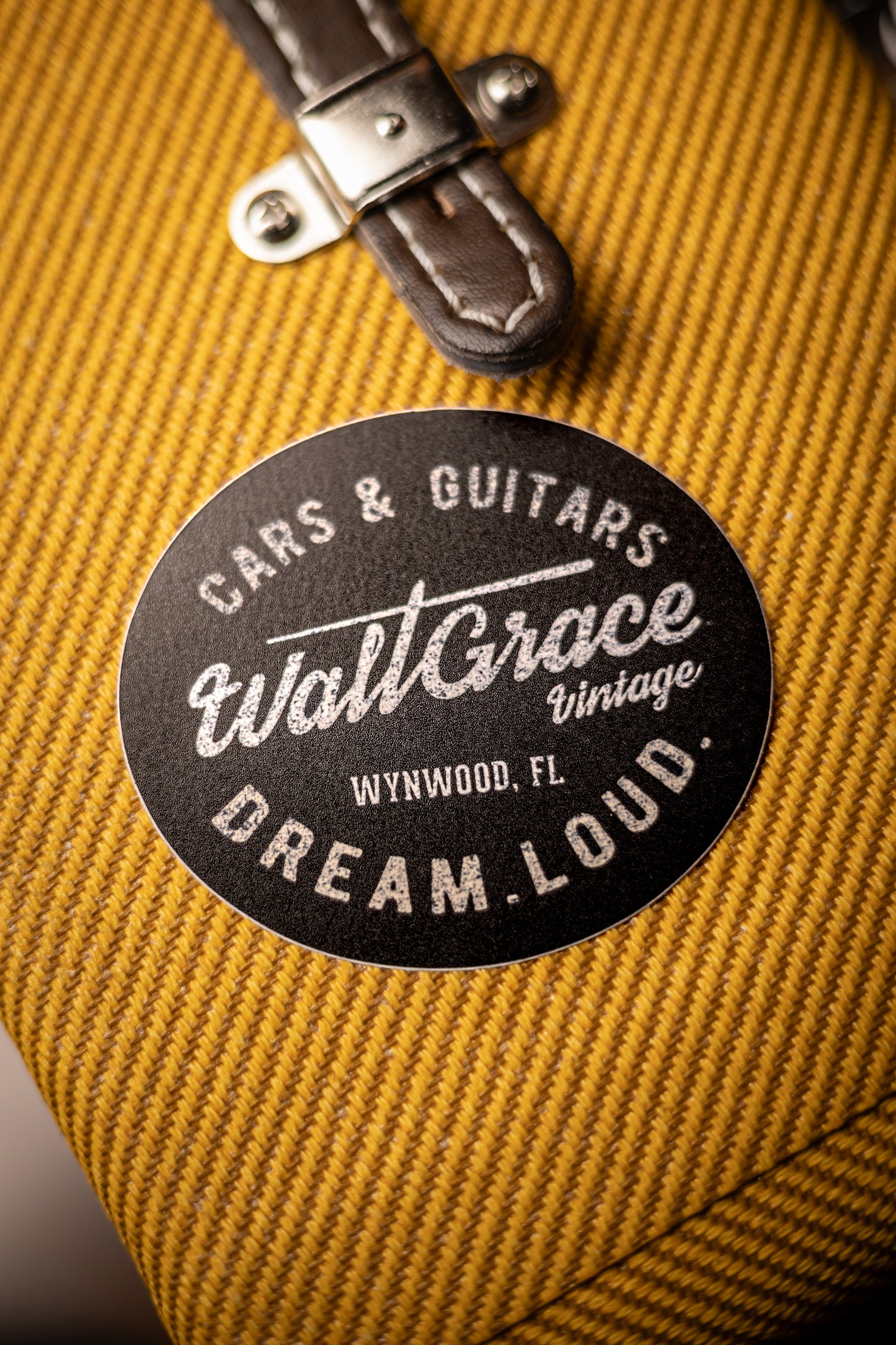 Walt Grace Vintage DREAM.LOUD. Sticker - Oval 3.25"