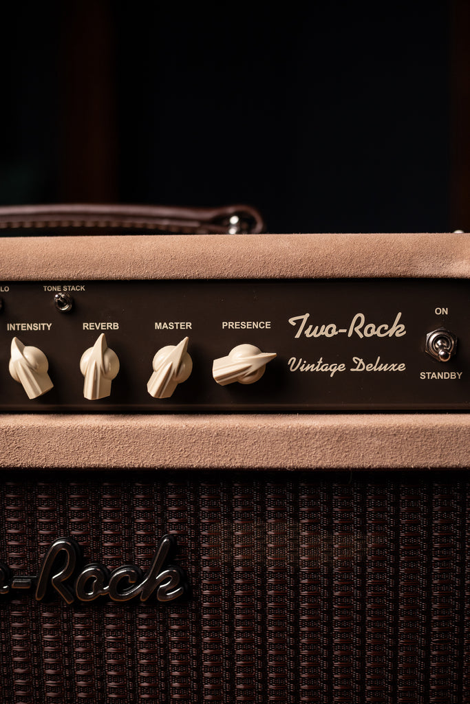 IN STOCK - Two-Rock Vintage Deluxe 35 Watt Head - Dogwood Suede, Brown Chassis