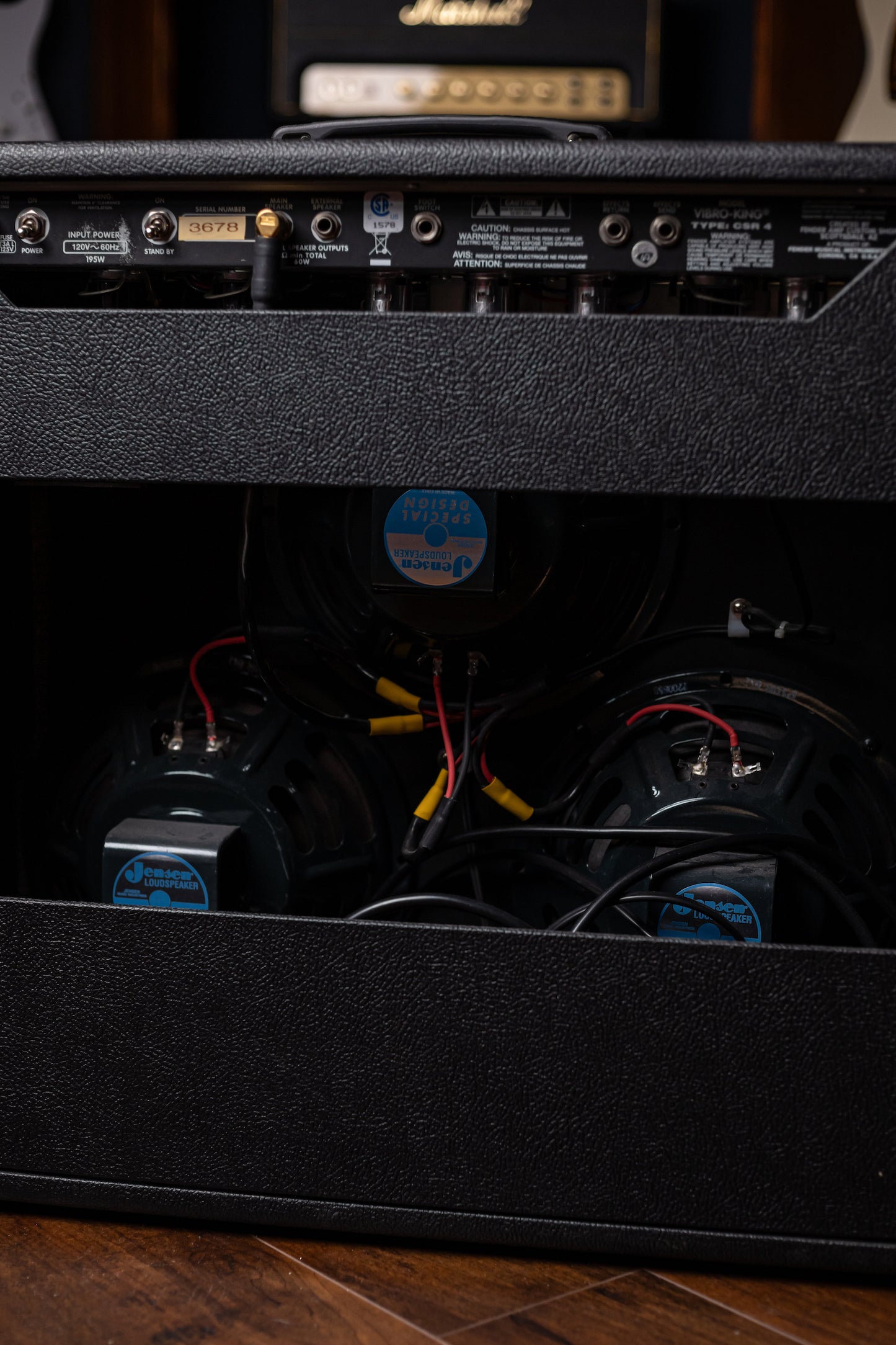 1990's Fender Vibro-King Custom Combo Amp - Black Tolex