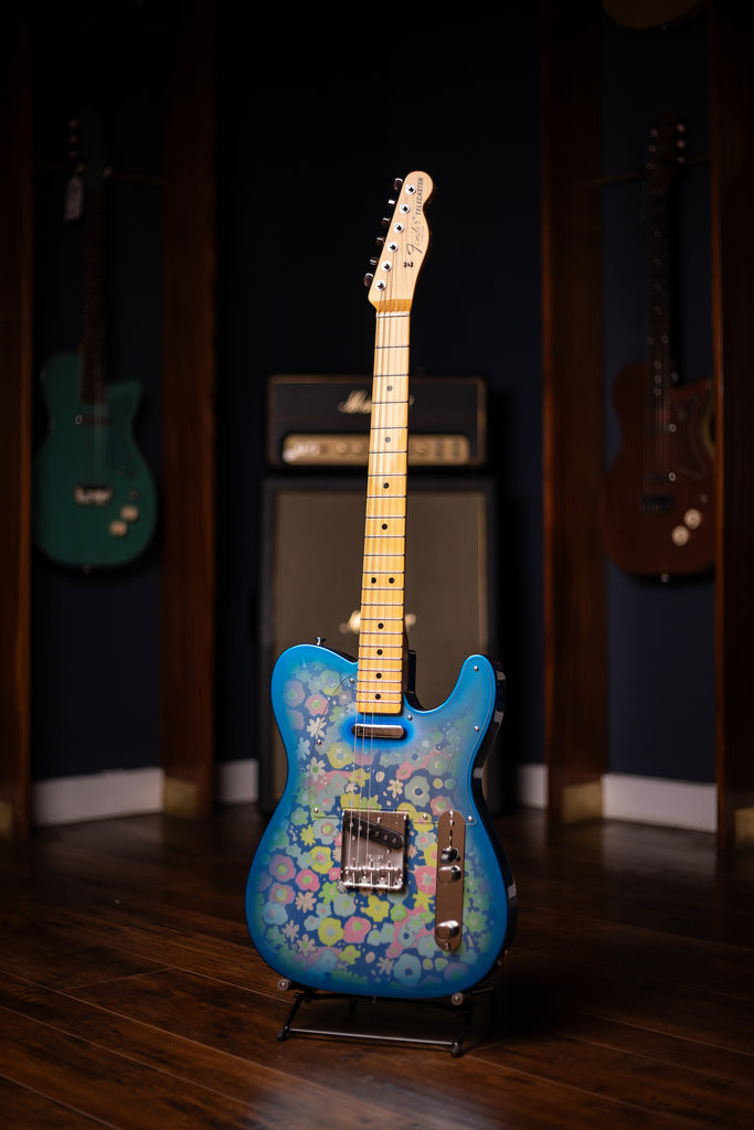 Fender Vintage Custom '68 Paisley Telecaster Electric Guitar -  Blue Flower