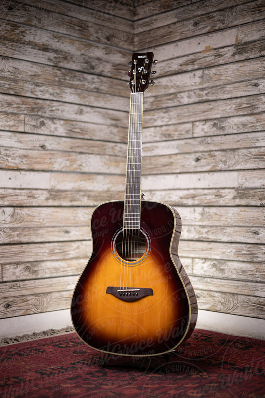 Yamaha FG-TA TransAcoustic Dreadnought Guitar - Brown Sunburst