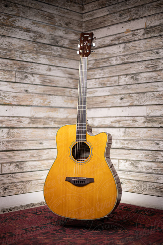 Yamaha FGC-TA VT TransAcoustic Dreadnought Acoustic-Electric Guitar - Vintage Tint