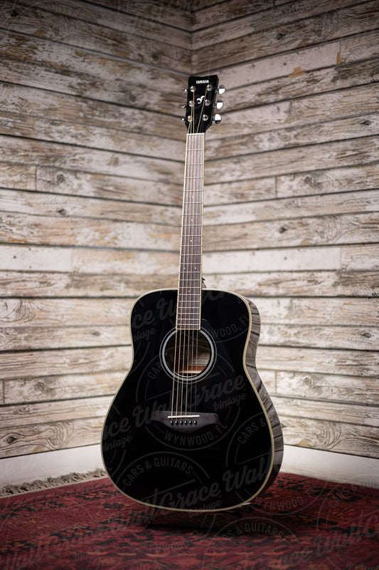 Yamaha FG-TA TransAcoustic Dreadnought Guitar - Black
