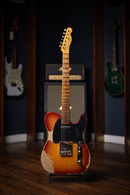 Fender Custom Shop 1952 Telecaster Super Heavy Relic Electric Guitar - Aged Cherry Sunburst