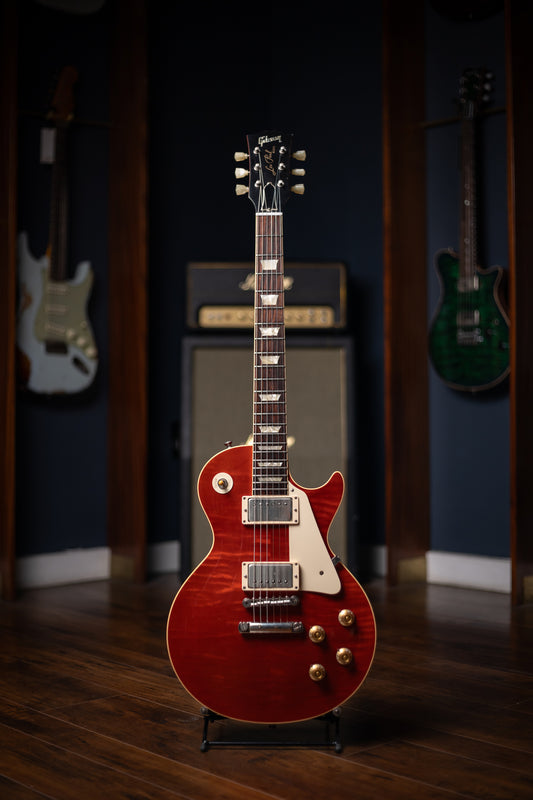 2010 Gibson Custom Shop 1959 Les Paul Reissue Electric Guitar - Cherry Red Flame