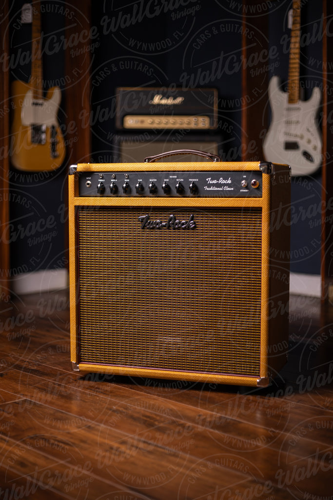 PRE-ORDER! Two-Rock Traditional Clean 40/20 Watt 1x12” Tube Combo Amp - Lacquered Tweed, Oxblood with Strip Grill