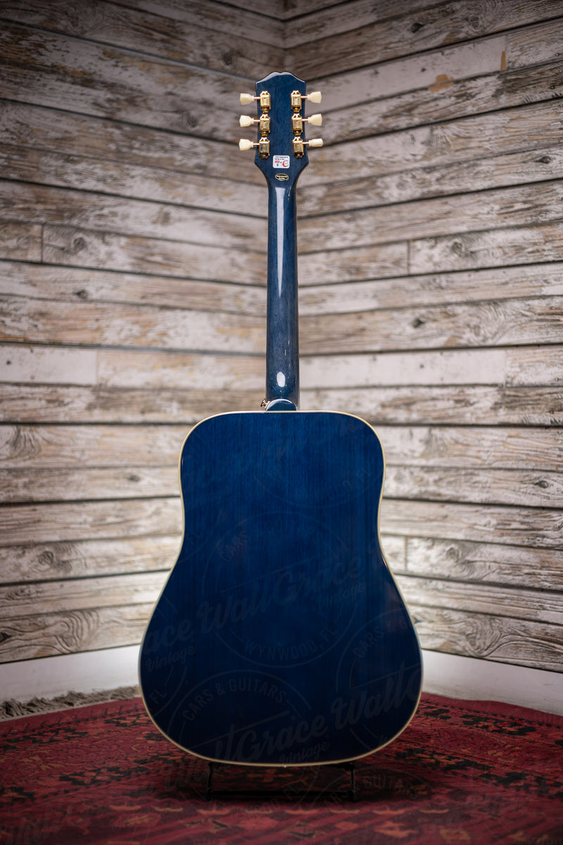 Epiphone Miranda Lambert Bluebird Acoustic-Electric Guitar - Blue Bonn ...