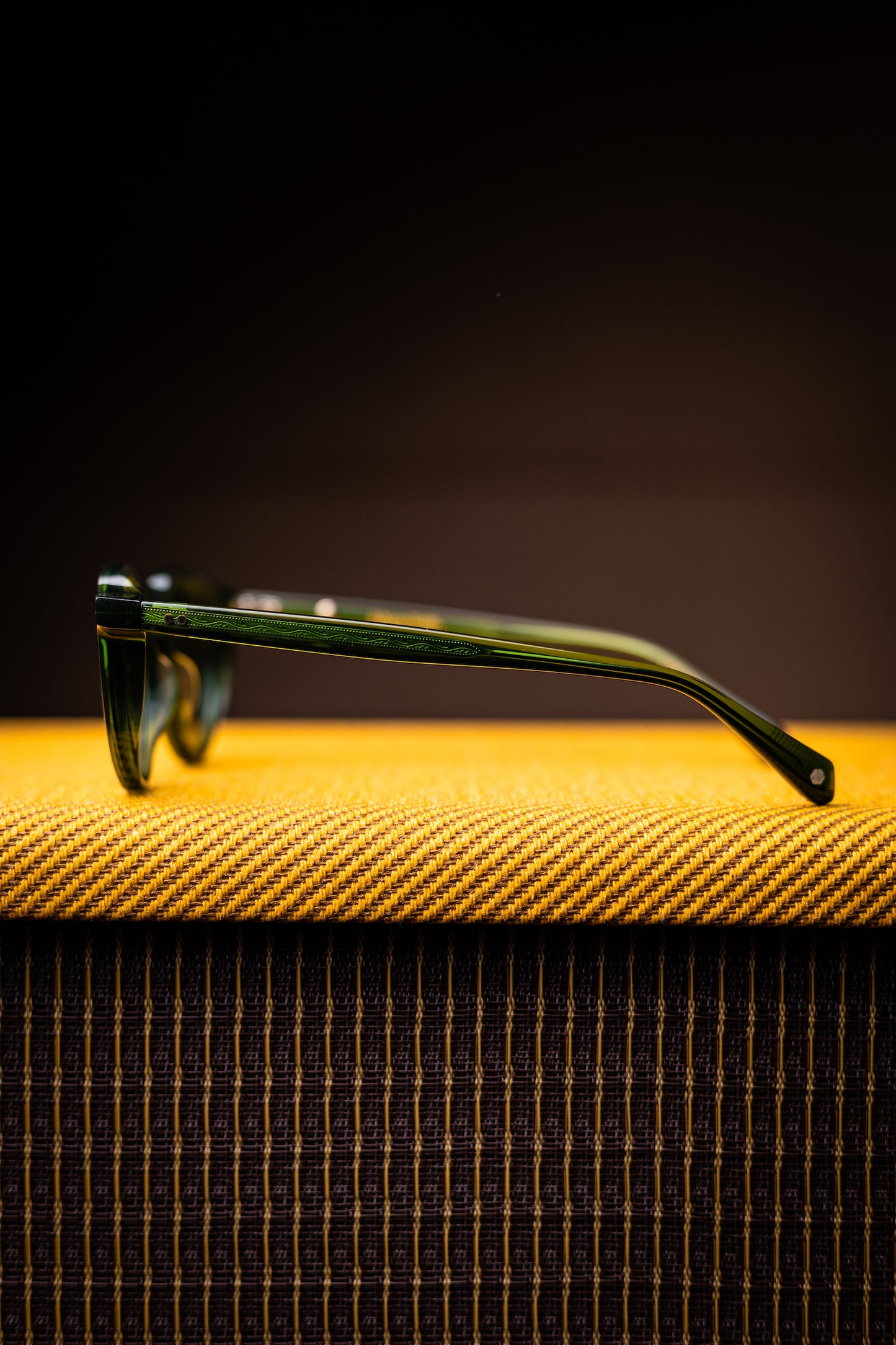 Johann Wolff Sunglasses - Walter in Palm Green w/ Clear Lenses
