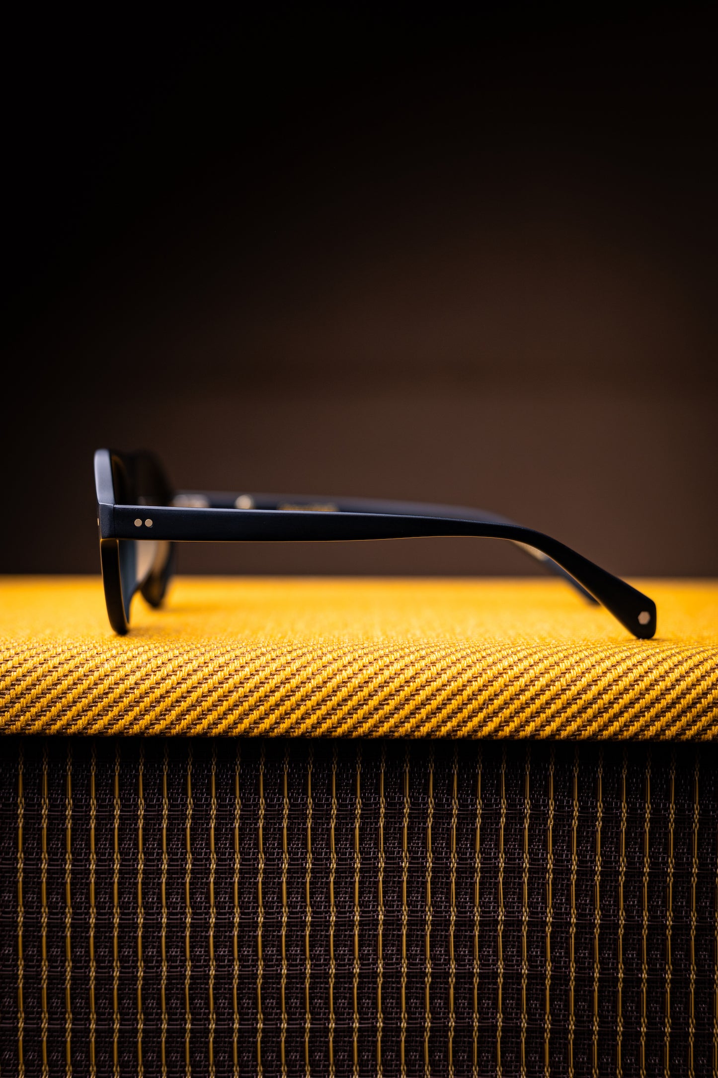 Johann Wolff Sunglasses - Schnell in Matte Black w/ Green Lenses