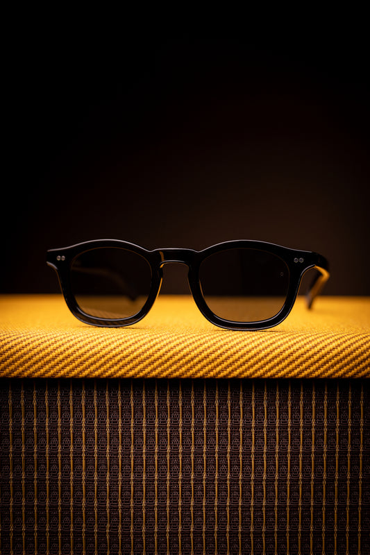 Johann Wolff Sunglasses - Carousel in Black w/ Blue Polar Lenses