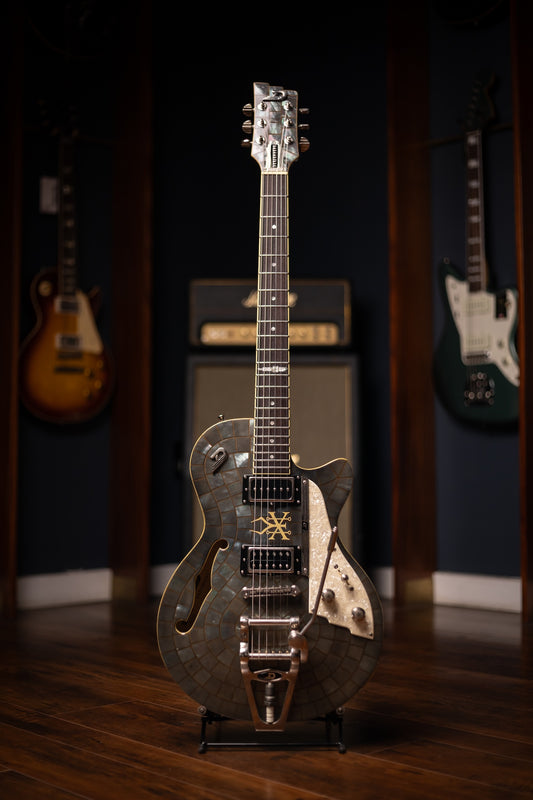 2016 Duesenberg Soundgarden Electric Guitar - Black Hole Sun (Stained Glass)