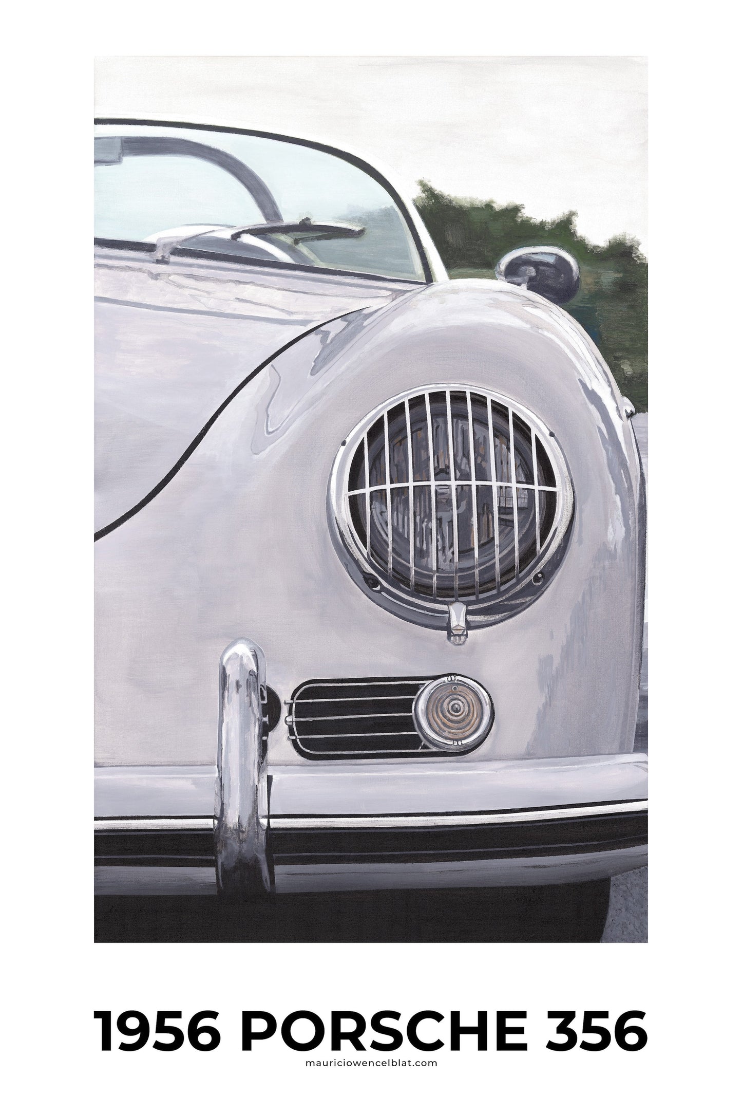 Mauricio Wencelblat Porsche 1956 356 - 26" X 15" Print