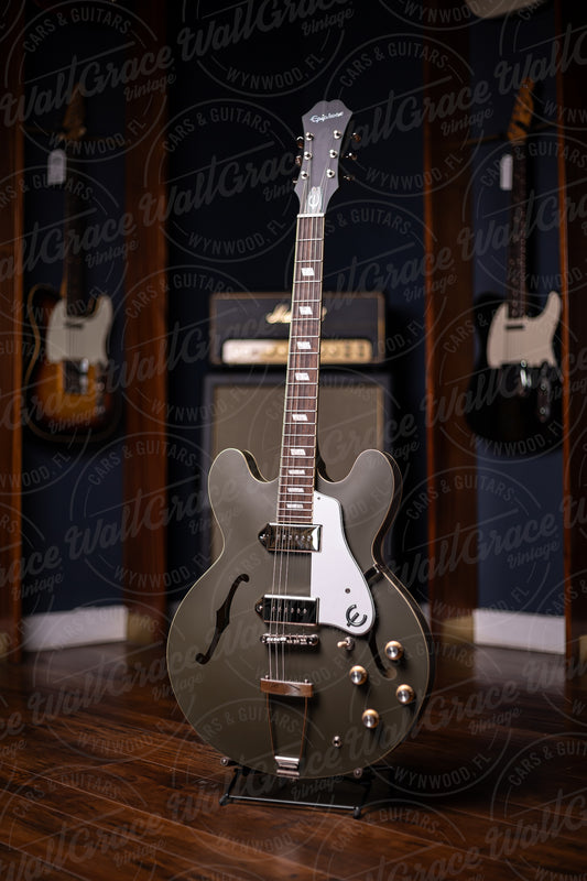 Epiphone Casino Worn Electric Guitar - Worn Olive Drab