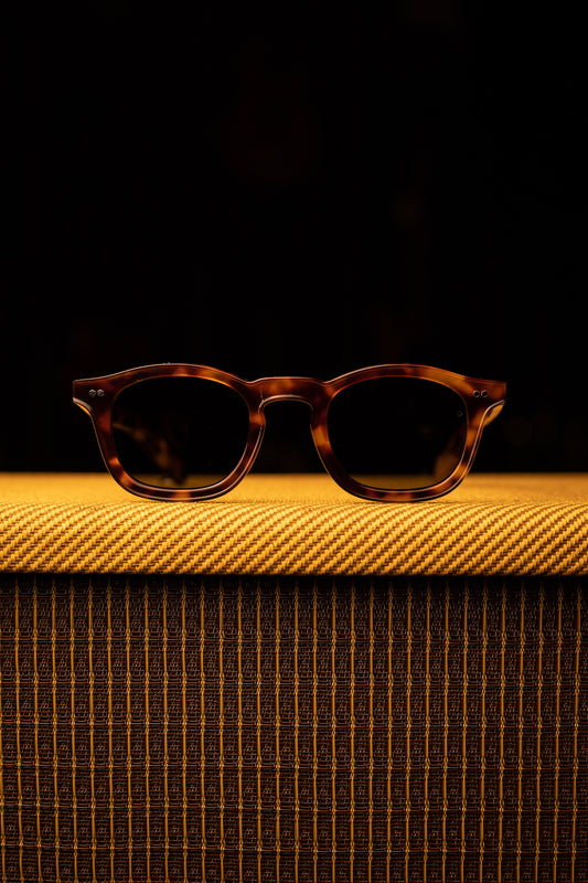 Johann Wolff Sunglasses - Carousel in Havana w/ Green Polar Lenses