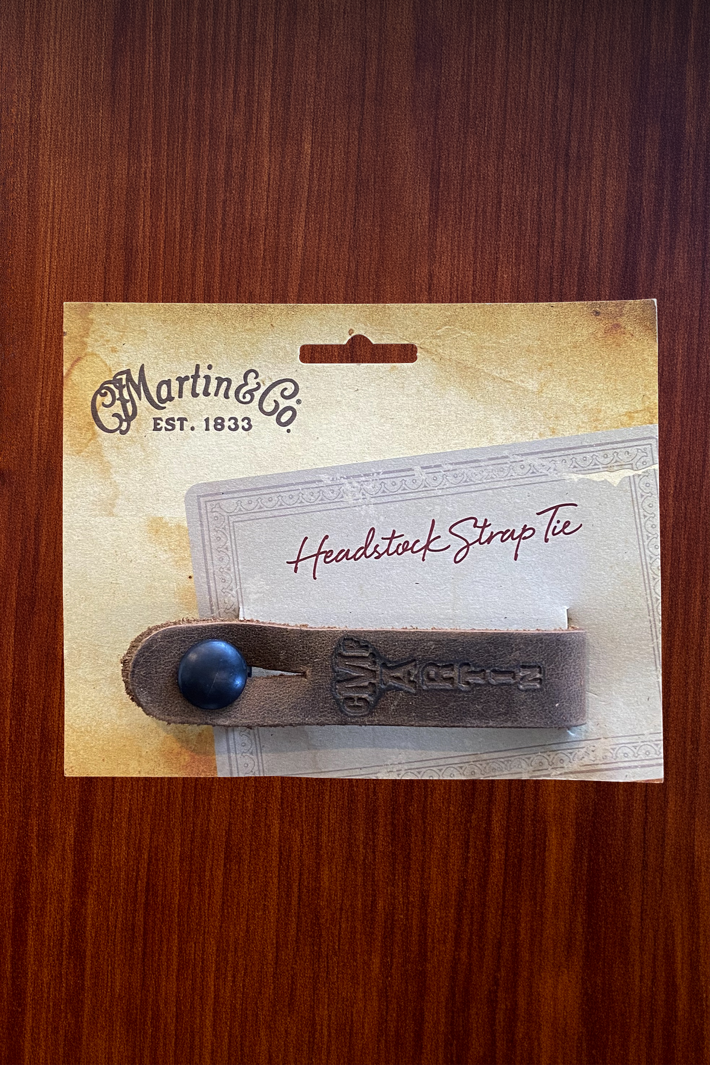Martin Headstock Guitar Strap Tie Vintage Cocoa