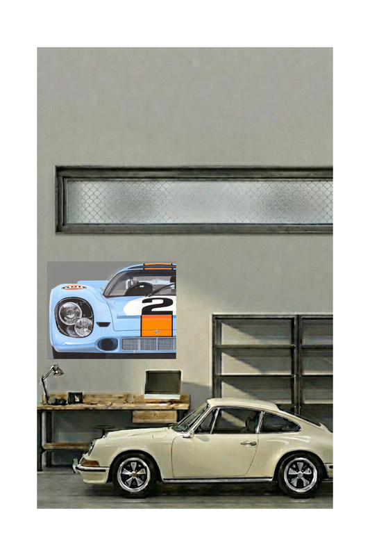 Mauricio Wencelblat Metal Porsche 917 - 48" x 36" Print on metal