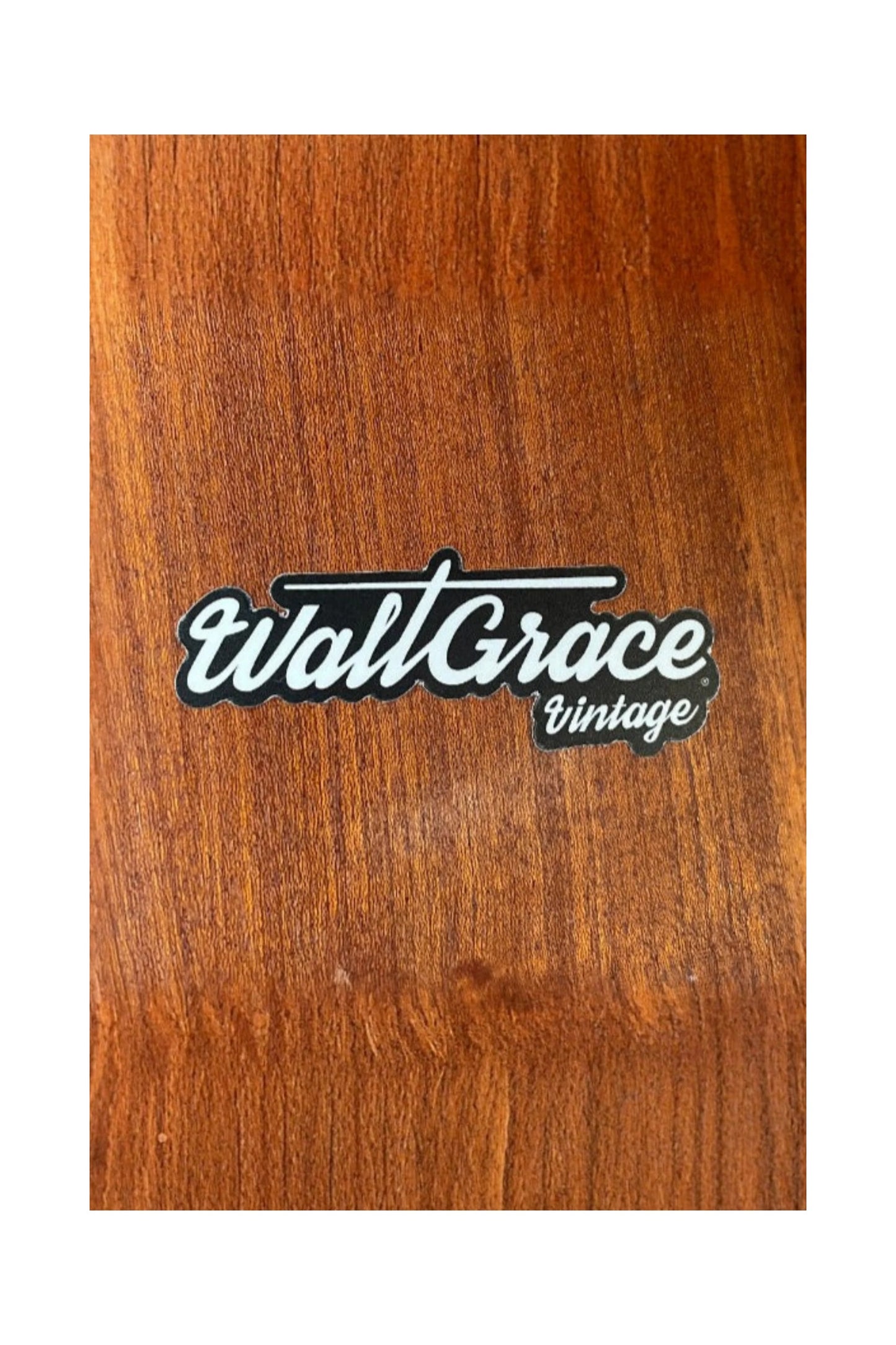 Walt Grace Vintage Script Sticker 3.25" - Black