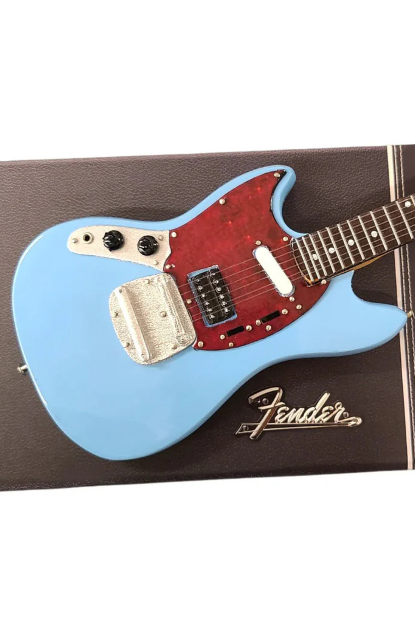 "Kurt Cobain" Fender Mustang Sonic Blue - Mini Guitar