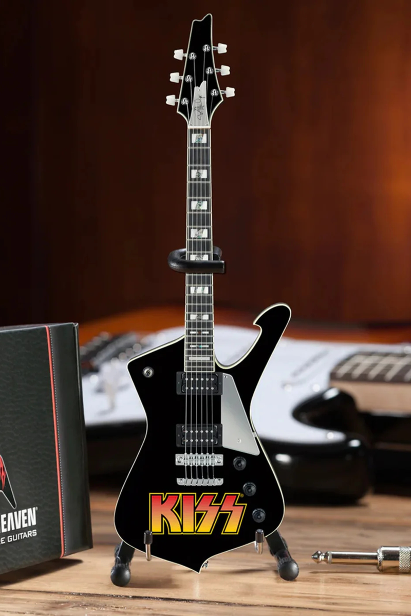 KISS Logo Paul Stanley IceMan - Mini Guitar – Walt Grace Vintage