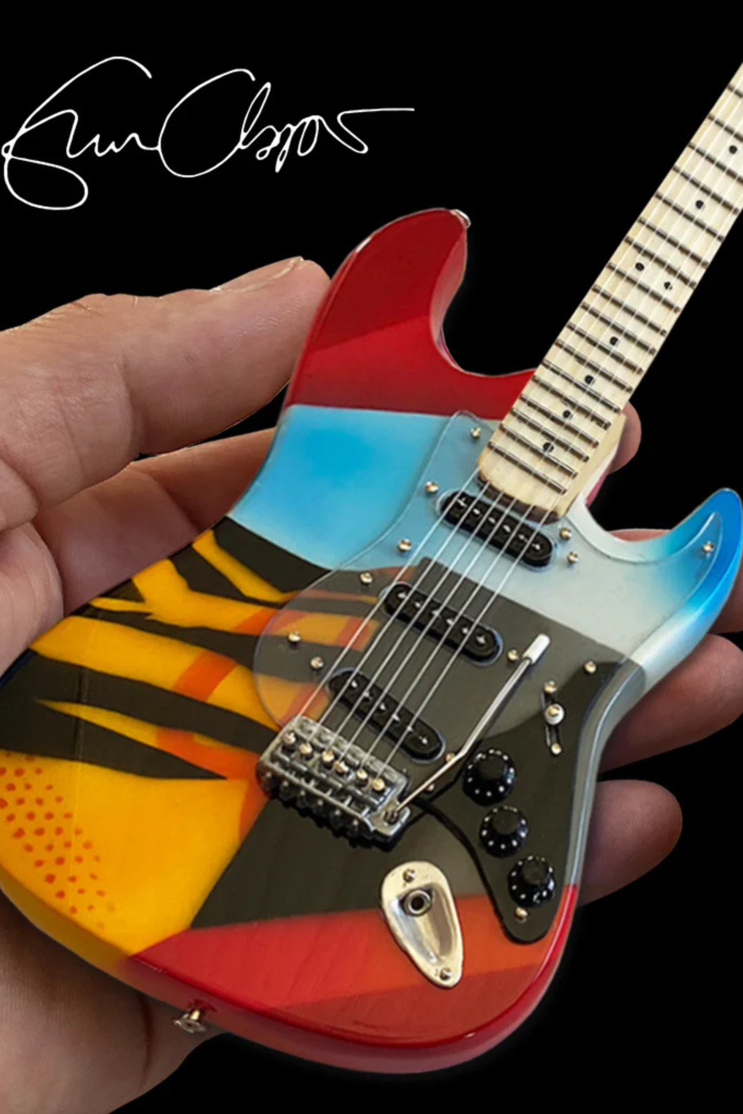 Eric Clapton CRASH 3 "Crashocaster" - Mini Guitar Replica - Officially Licensed Fender