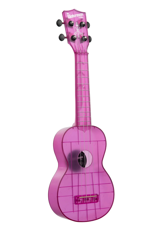 Kala The Waterman Soprano Ukulele - Amethyst Purple Transprent