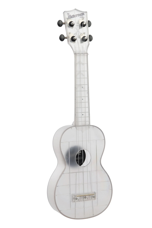 Kala The Waterman Soprano Ukulele - Frosted Glass Transparent