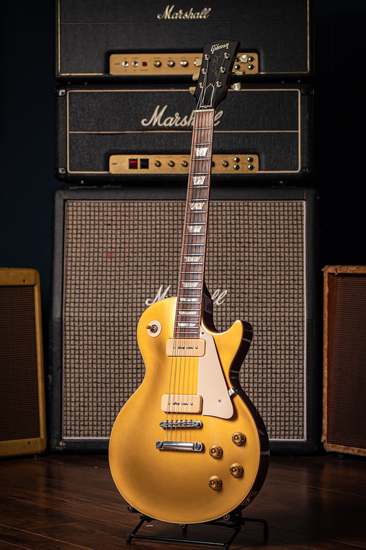 2011 Gibson Les Paul R6 Custom Shop 1956 Electric Guitar - Gold Top - Walt Grace Vintage