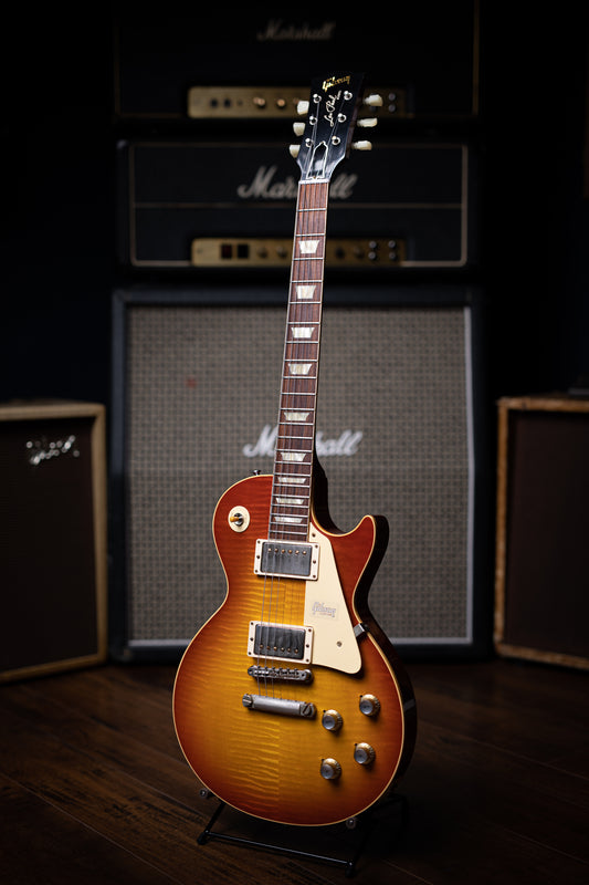 Gibson Custom Shop 1960 Les Paul Reissue Electric Guitar - VOS Washed Cherry Burst - Walt Grace Vintage