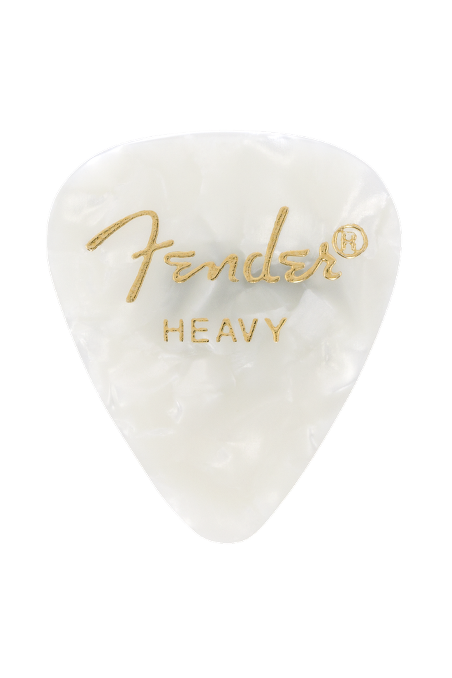 Fender Shape 351 Guitar Pick - White Moto