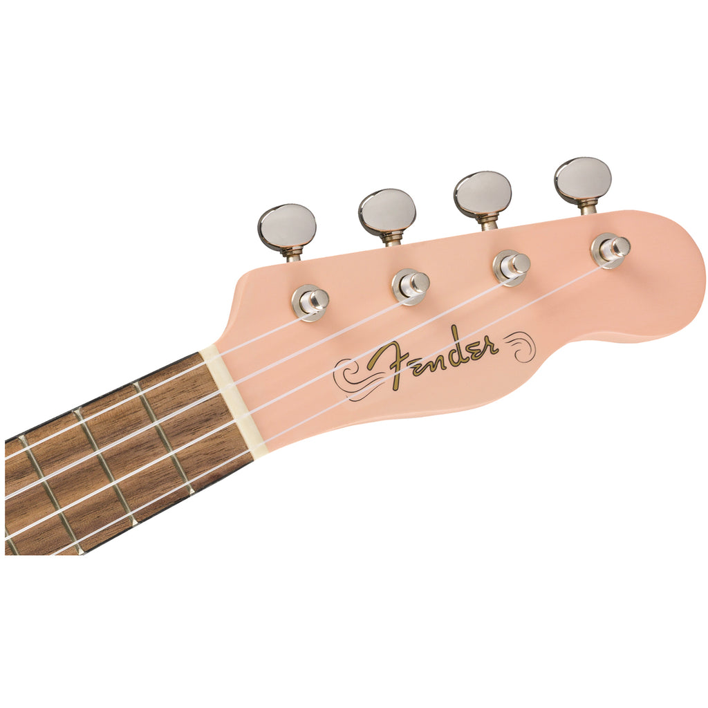 Fender Venice Soprano Ukulele Walnut Fingerboard - Shell Pink - Walt Grace Vintage