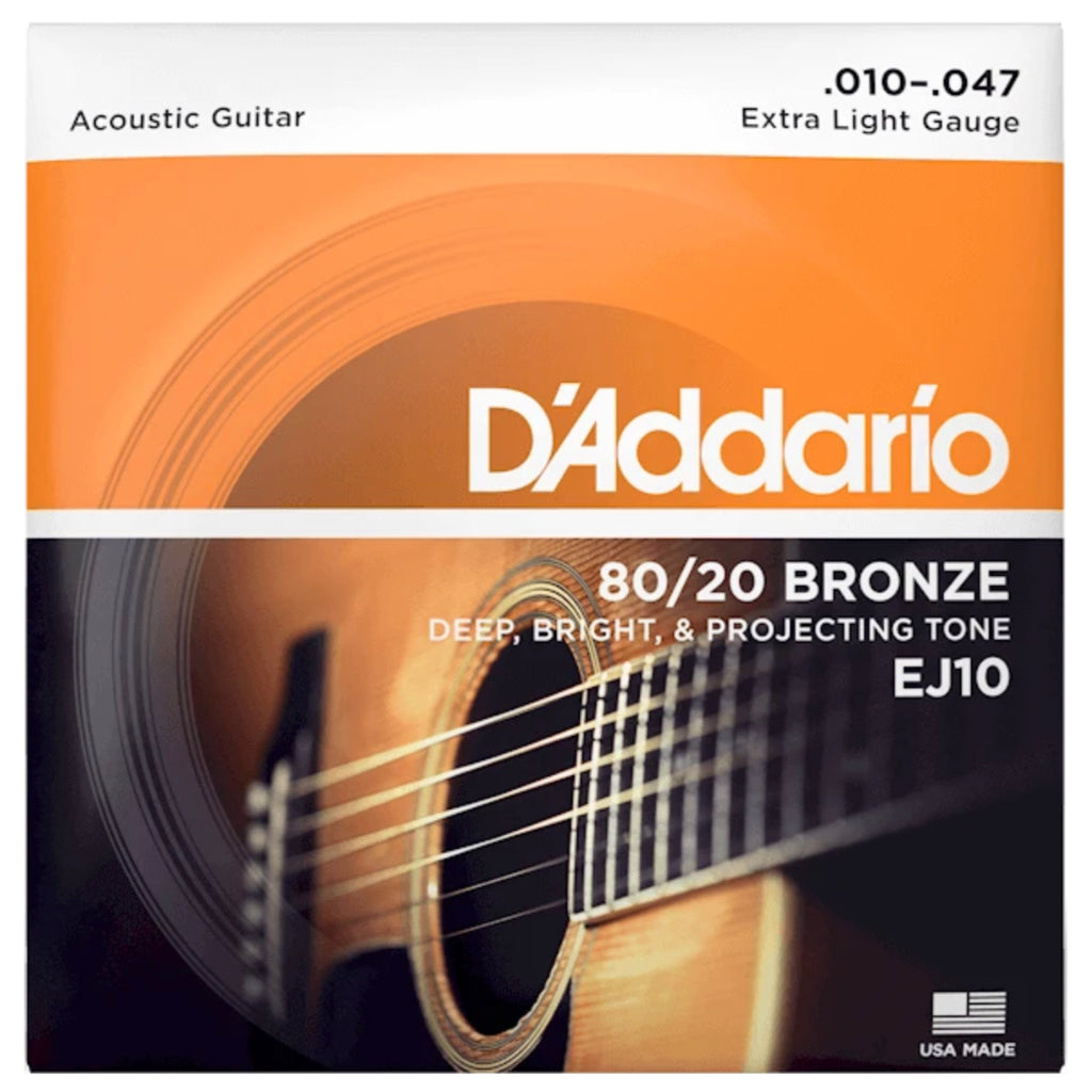 D'Addario - EJ10 80/20 Bronze Acoustic 10-47