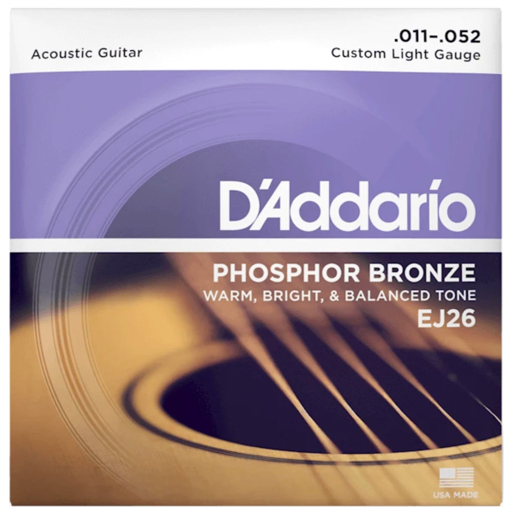 D'Addario - EJ26 Phosphor Bronze Acoustic 11-52