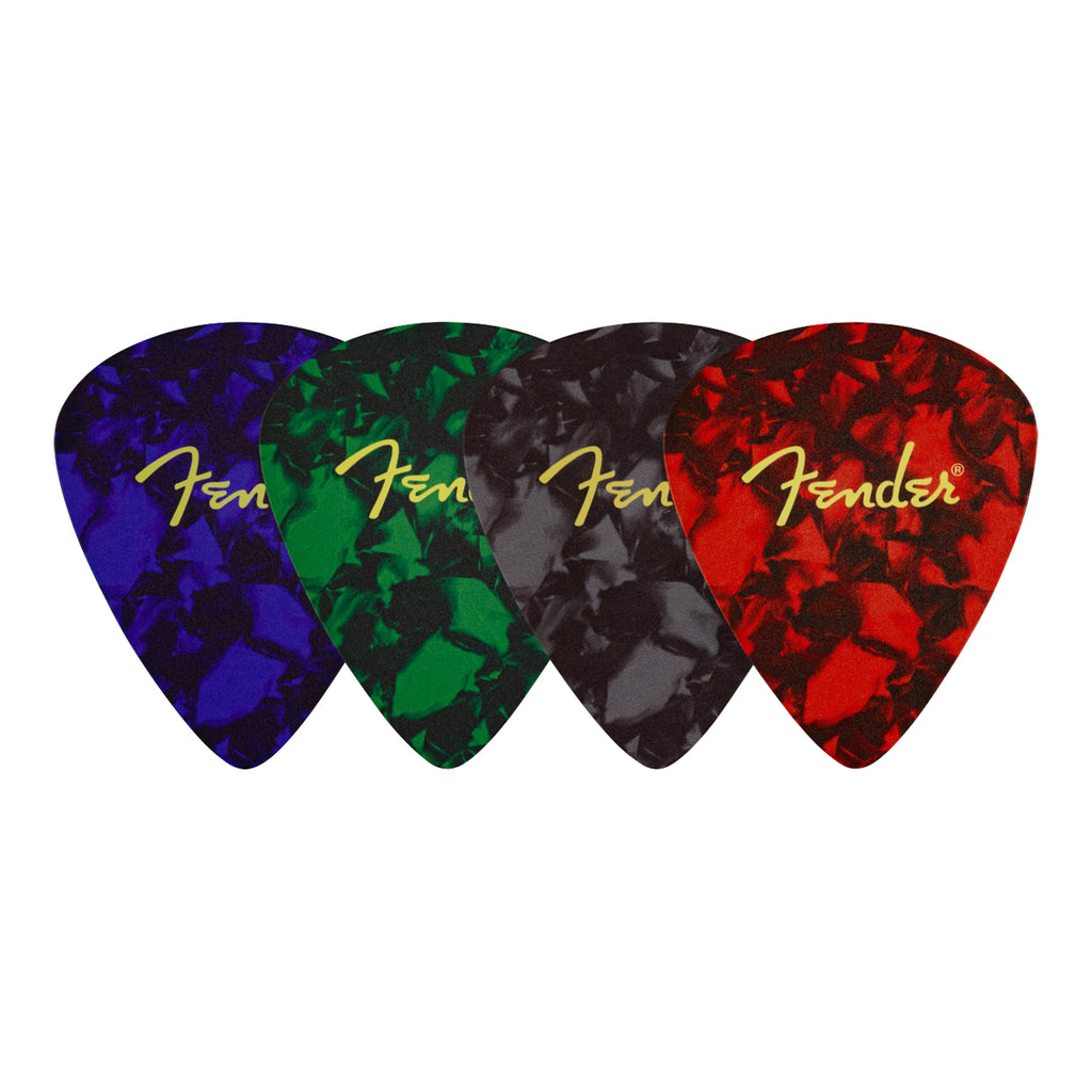 Fender® Pick Shape Logo Coasters, 4-Pack, Multi-Color