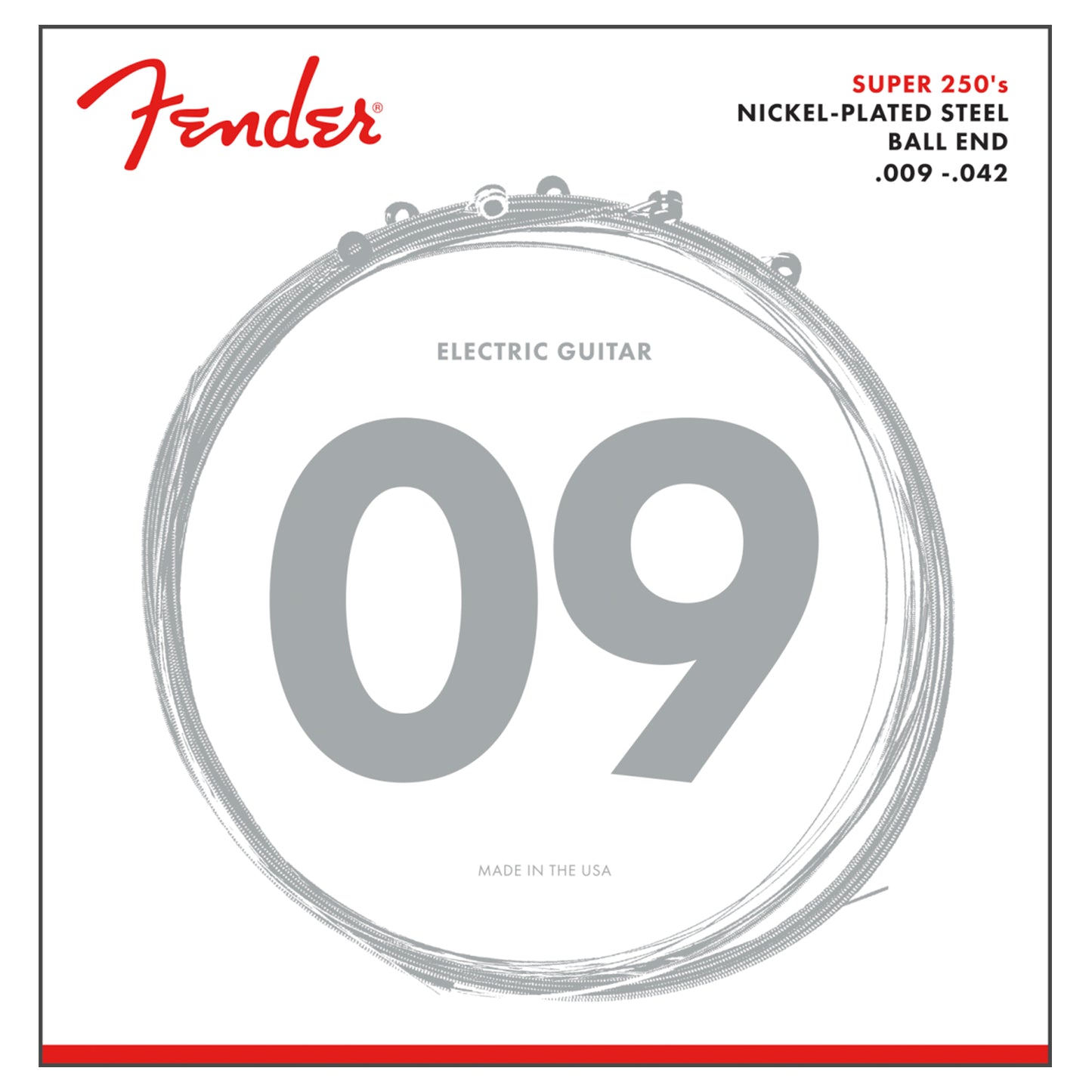 Fender Original Nickel Plated Super 250's Guitar Strings - .09 - .042