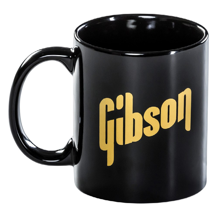 Gibson Gold Logo Mug - Black