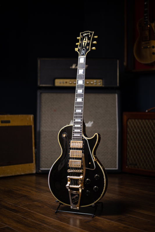 Gibson Custom Shop Murphy Lab 1957 Les Paul Custom 3 Pickup Ultra Heavy Aged - Ebony