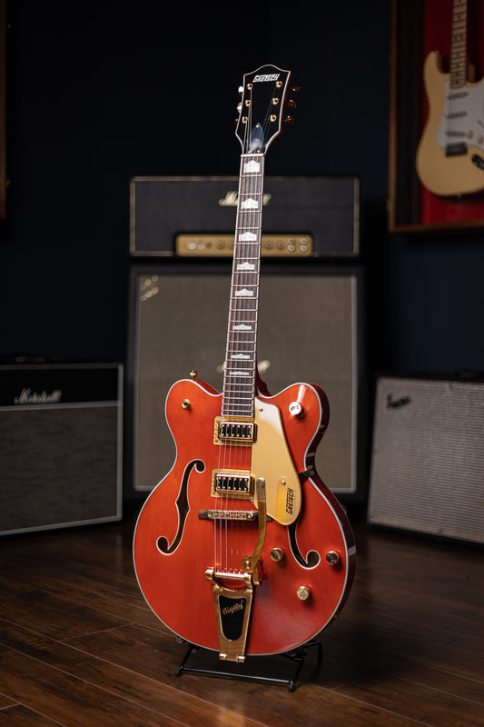 Gretsch G5422TG Electromatic® Classic Hollow Body Double-Cut with Bigsby® and Gold Hardware - Orange Stain