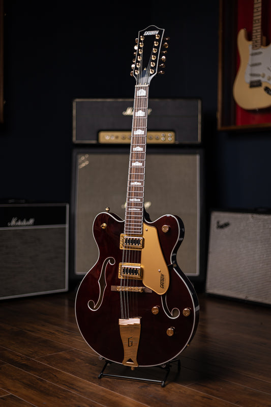 Gretsch G5422G-12 Electromatic Classic Hollow body Double-Cut 12 String with Gold Hardware Electric Guitar - Walnut Stain