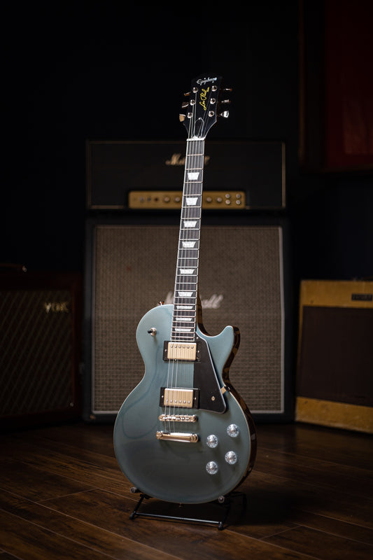 Epiphone Les Paul Modern Electric Guitar - Faded Pelham Blue