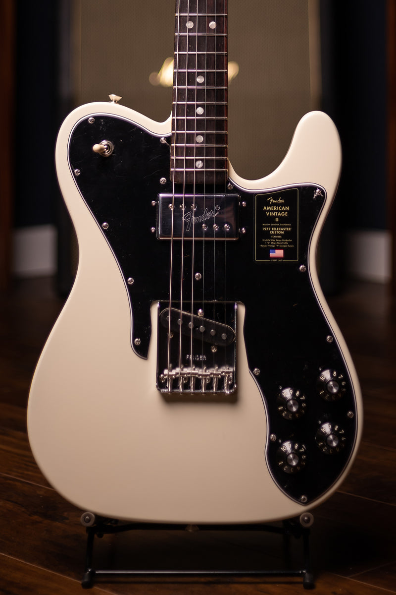 Fender American Vintage II ‘77 Telecaster Custom Electric Guitar - Olympic  White