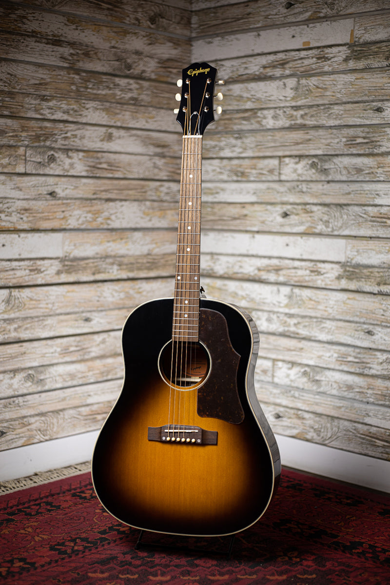 Epiphone Masterbilt J-45 Acoustic-Electric Guitar - Aged Vintage Sunburst  Gloss