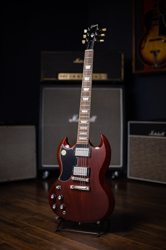 Gibson SG Standard ‘61 Stop Bar Left-Handed Electric Guitar - Vintage Cherry