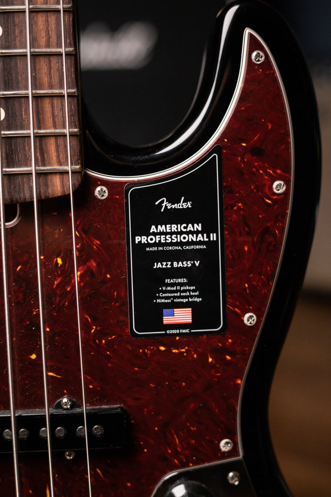 Fender American Professional II Jazz Bass V - 3 Color Sunburst with Rosewood Fingerboard