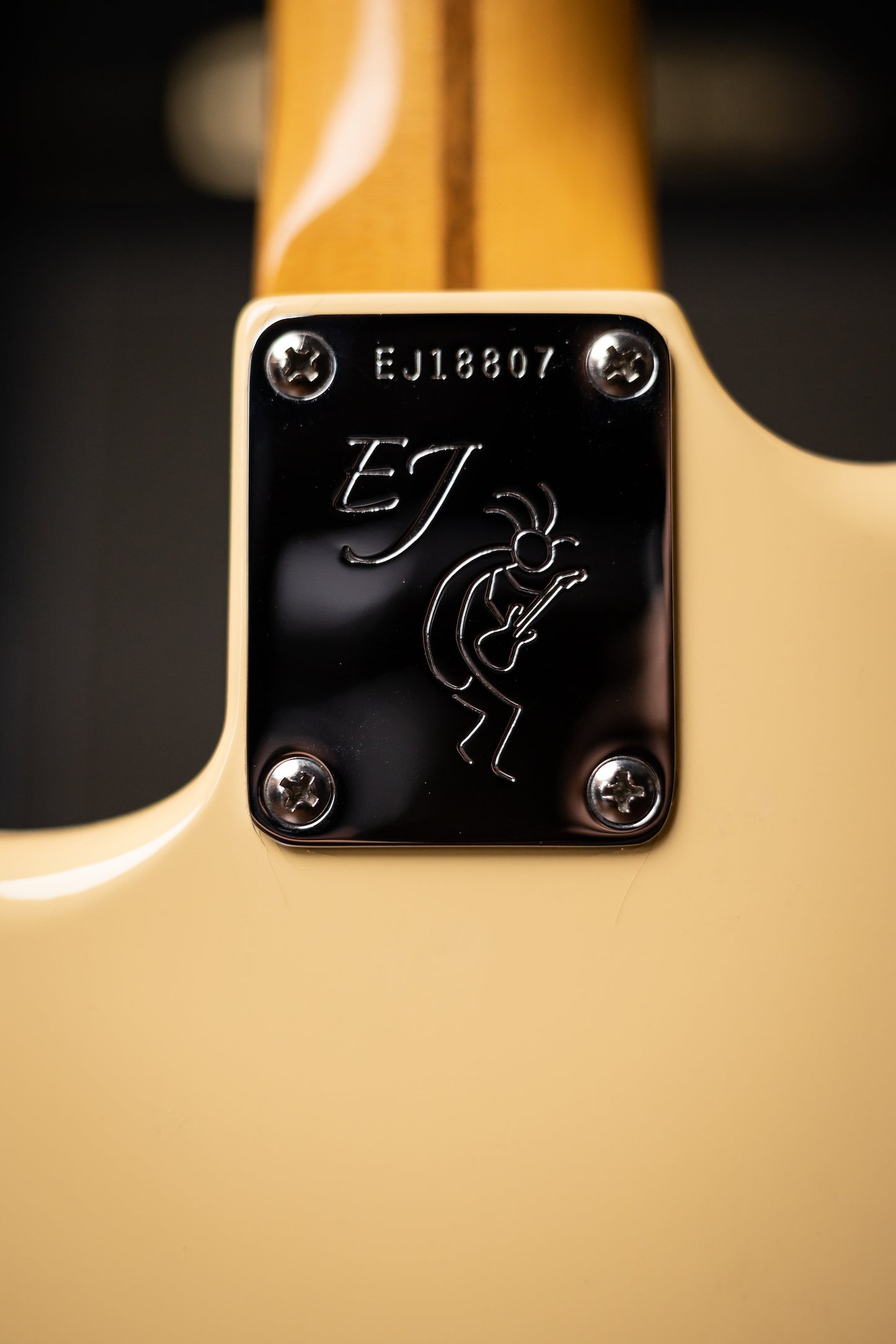 2018 Fender Eric Johnson Signature Thinline Stratocaster Electric Guitar - Vintage White