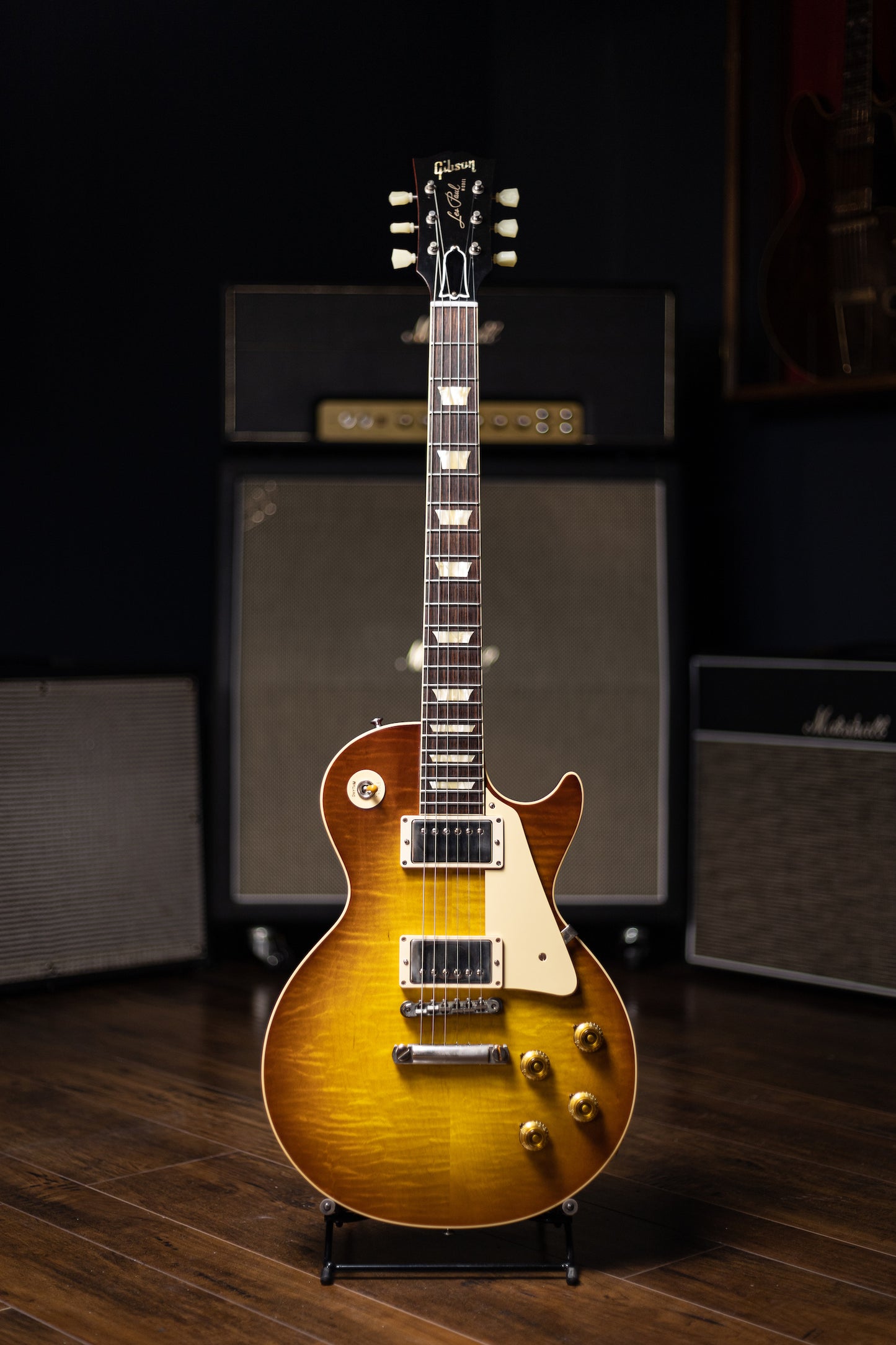 2020 Gibson Custom Shop 1959 Les Paul Reissue Electric Guitar - Iced Tea Burst