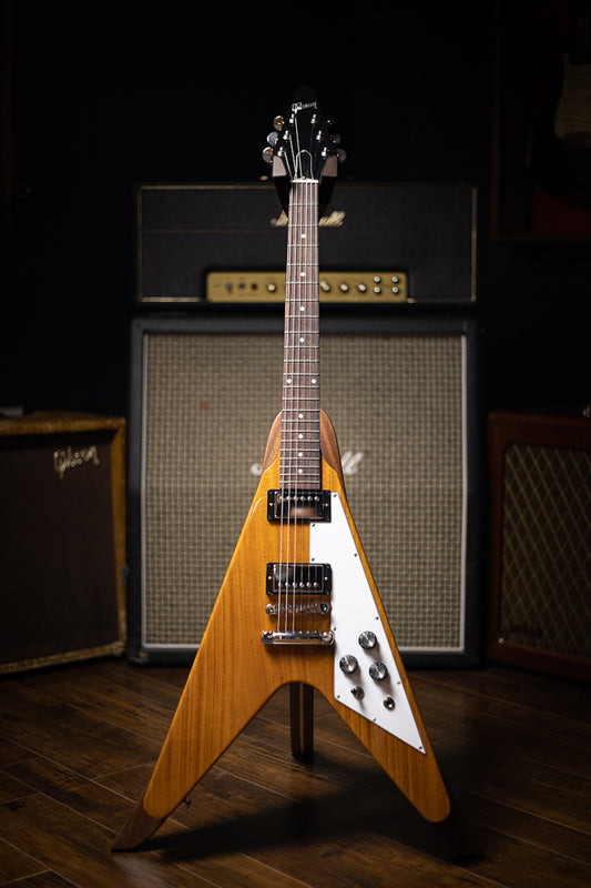 Gibson Flying V Electric Guitar - Antique Natural